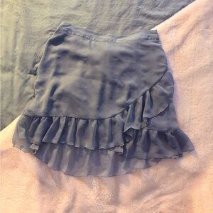 LC Lauren Conrad Asymmetrical Blue Skirt